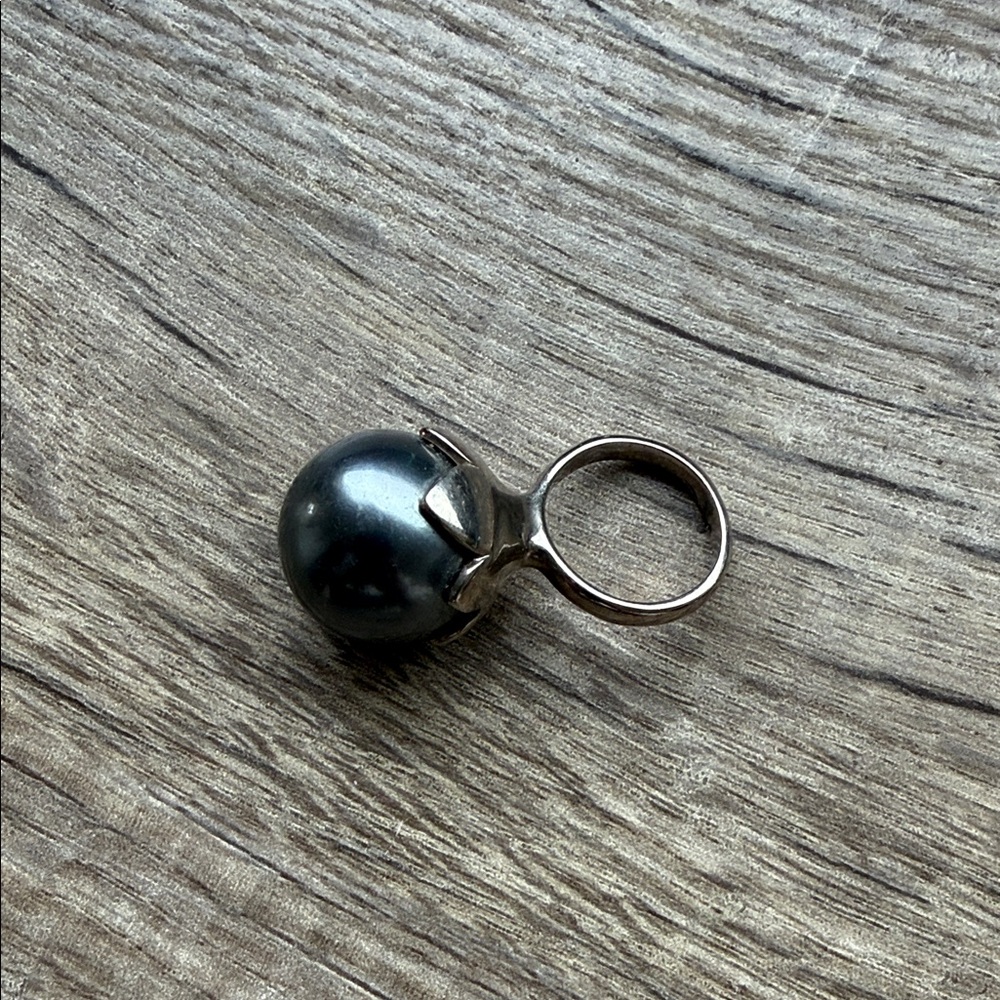 Dior Silver and Black Ring